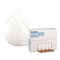 Boardwalk 16 Gallon 0.4 mil 24 in. x 32 in. Perforated Roll Low-Density Waste Can Liners - White (25 Bags/Roll, 20 Rolls/Carton)